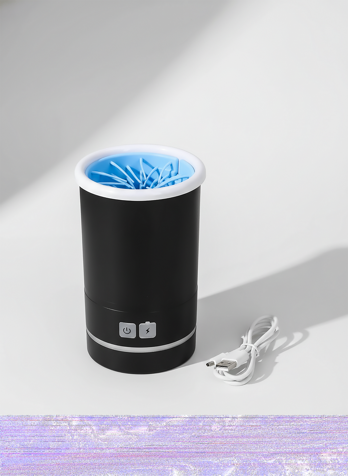 Nettoyer Pied De Compagnie Boueux Chien Automatique, Dispositif Nettoyage Patte Chat Électrique, Conception De Poils Doux, Portable Facile À Utiliser Pour Les Chatons - NordPaws