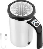 Nettoyeur Pattes Pour Chien, 7.4V, 2400Mah, Lave Pattes Pour Chien Rechargeable Avec Brosse Amovible Silicone Souple (Noir) - NordPaws