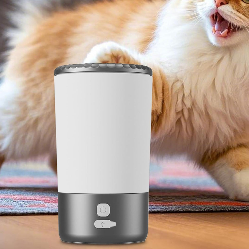 Nettoyer Pied De Compagnie Boueux Chien Automatique, Dispositif Nettoyage Patte Chat Électrique, Conception De Poils Doux, Portable Facile À Utiliser Pour Les Chatons - NordPaws