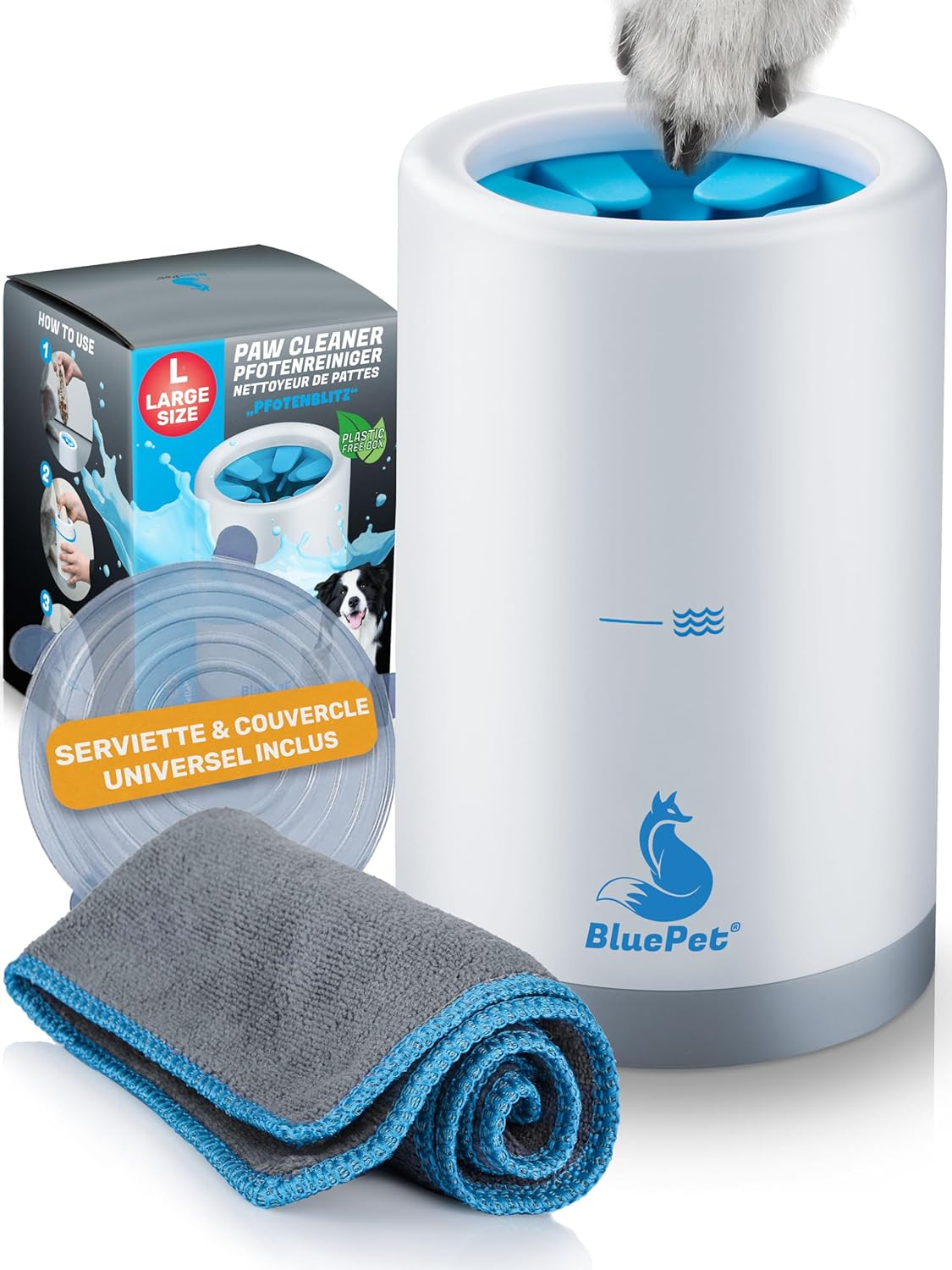 Nettoyeur de Pattes pour Chiens - Élimine Saleté et Crasse en Douceur (Taille L, 10-25 Kg) - NordPaws